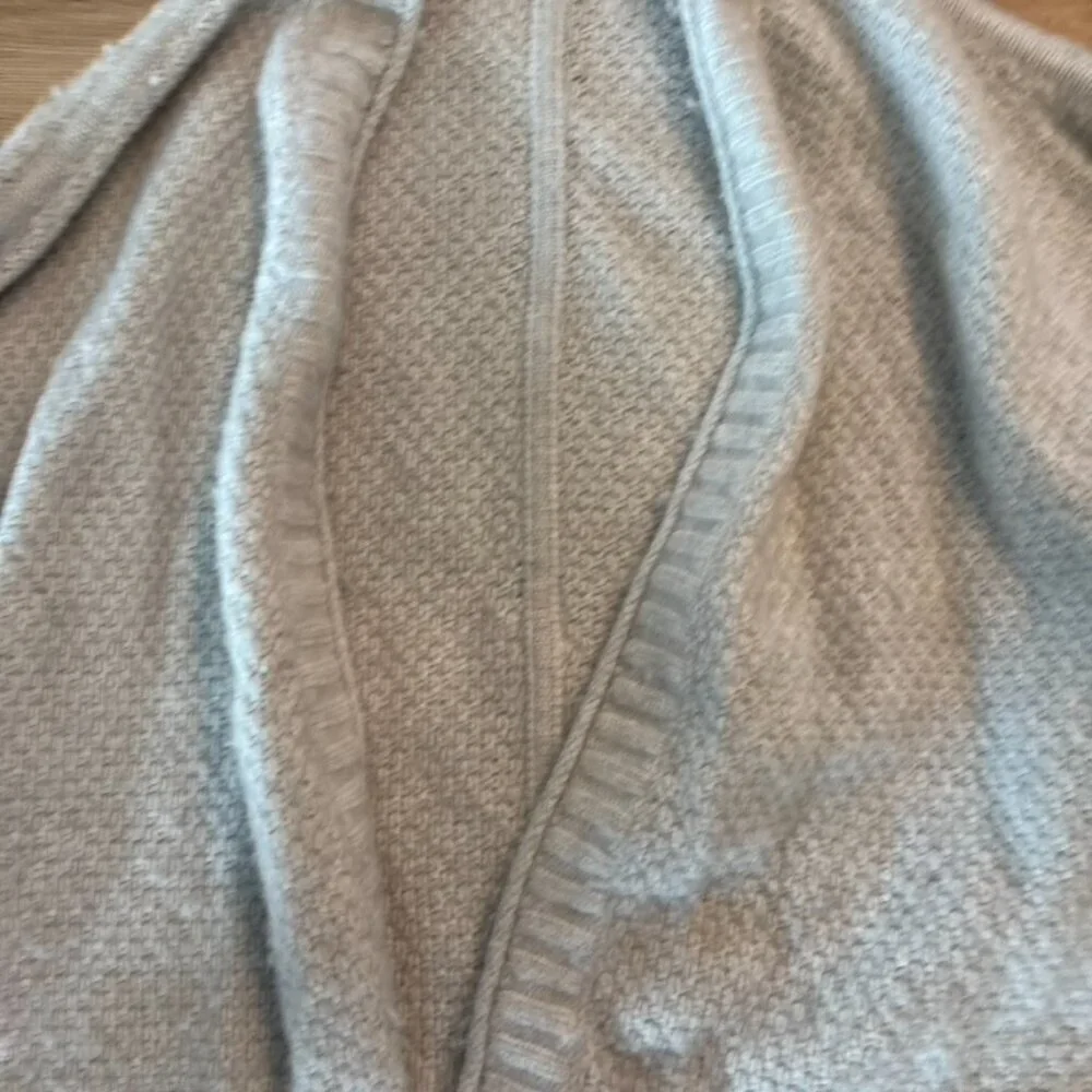** Madewell Gray Waller Crop Chunky Knit Button Down Cardigan Sweater Size S - Picture 6 of 6